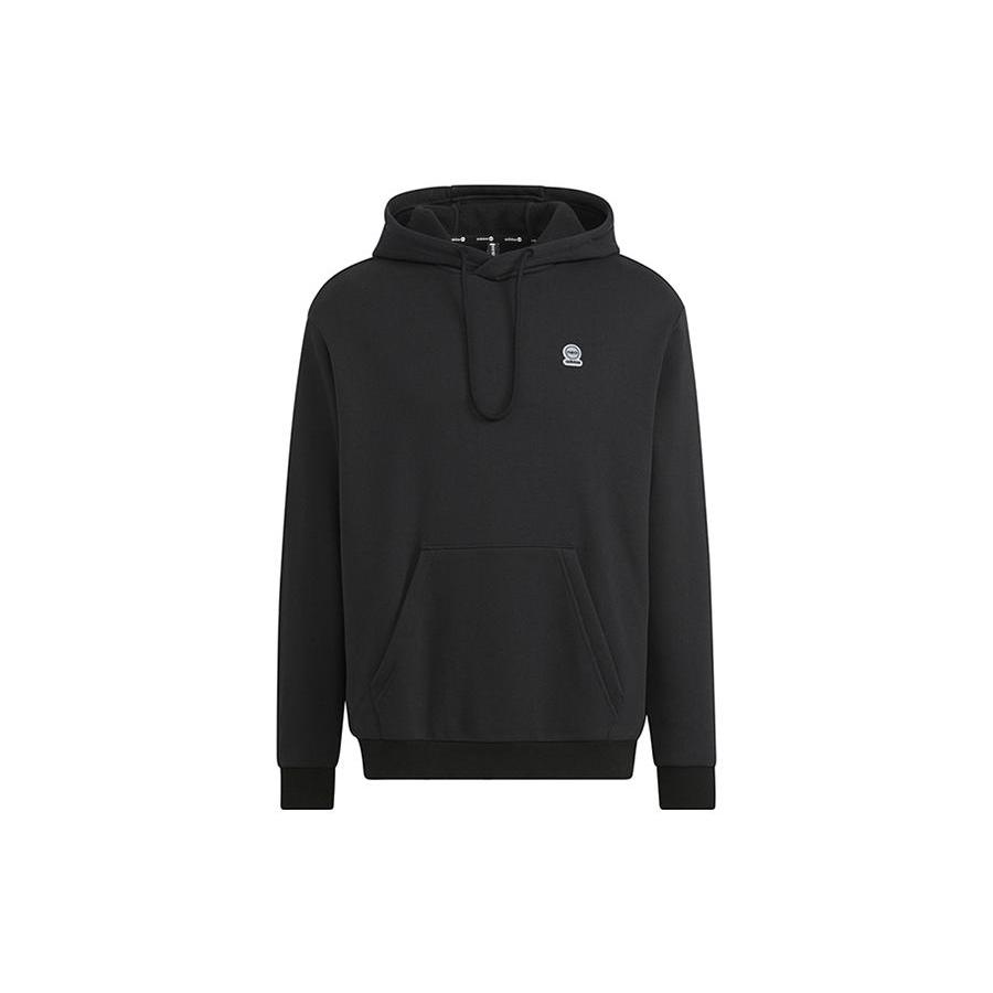 Толстовки Adidas Neo Унисекс Черные С капюшоном Умеренный Обычный HN8747 M