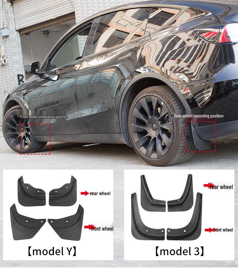 Refreshed Model Y/3 Tesla Mudguards & Tire Flaps