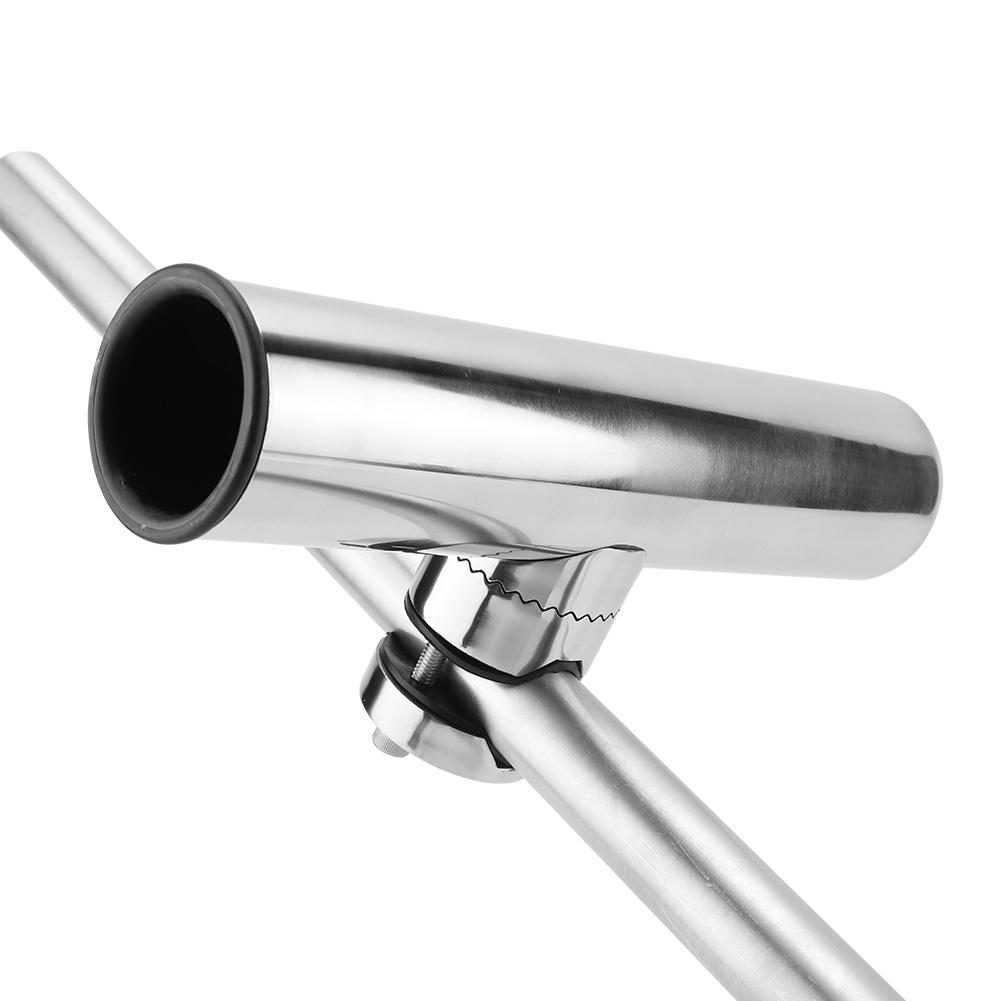 Stainless Steel Boat Fishing Rod Holder Accessory for Rails 1  To 1 1 4