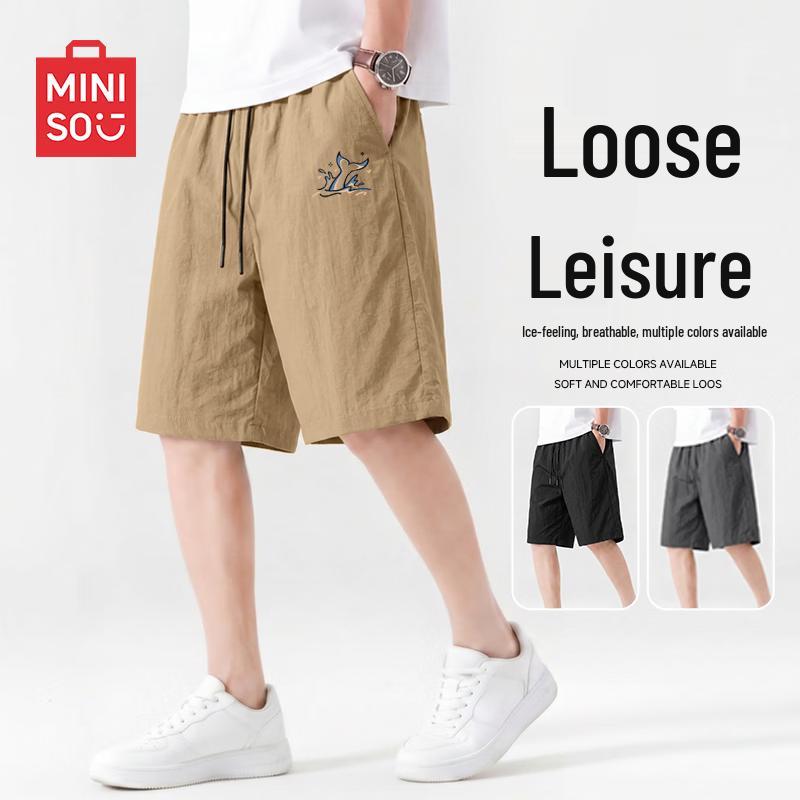 MINISO Men's Trendy Quick-Dry Summer Sport Shorts