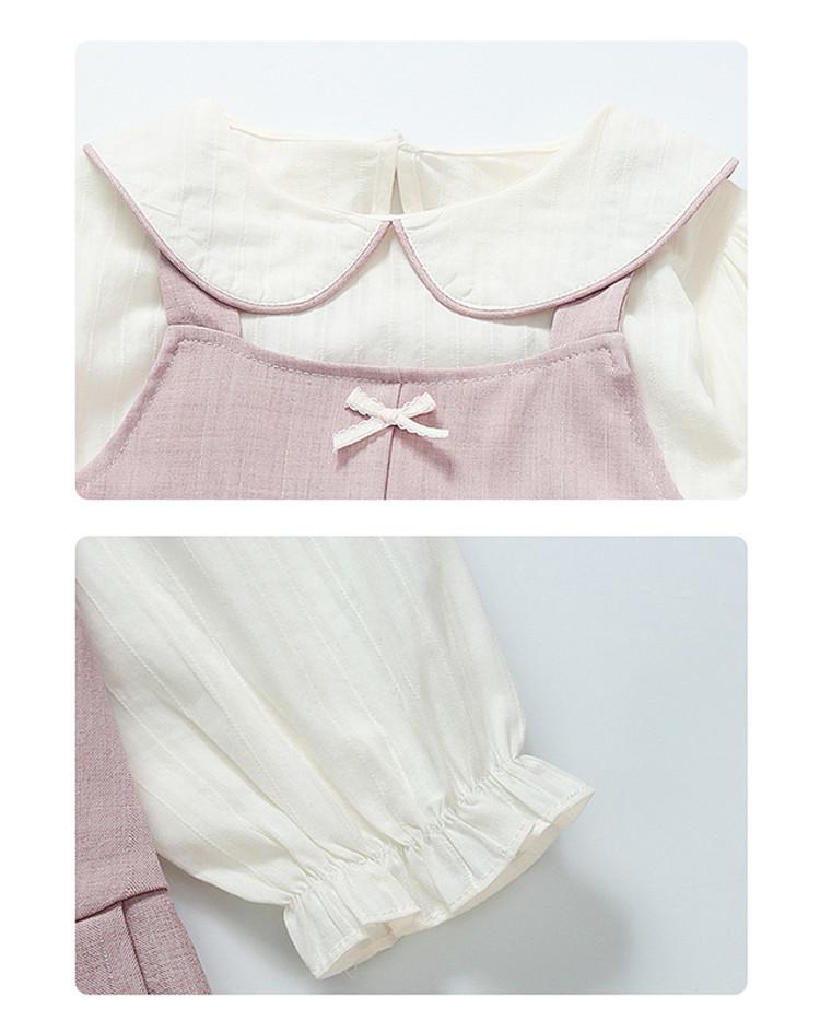 2026 Spring/Summer Doll Collar Strap Skirt - Korean Chic Super Cute Princess Bow Dress