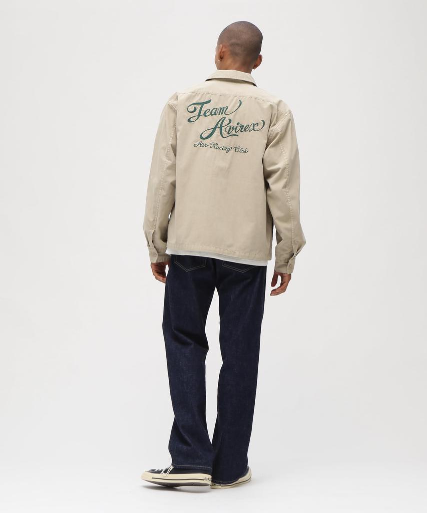 AVIREX A.A.R.C Faded Emb Work Jacket Men's L Sand 783-6152009
