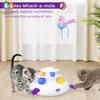 ATUBAN 3-in-1 Automatic Interactive Cat Toys Rechargeable,Fluttering Butterfly,Moving Ambush Feather,Smart Cat Toy for Indoor