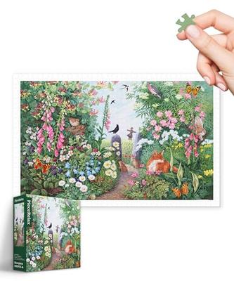 PieceRelax 1000-Piece Plastic Jigsaw Puzzle "Anne Searle - Flowers In Bloom" (38x59cm) for Adults, Difficult, No Broken Pieces, Click-together [H3440]