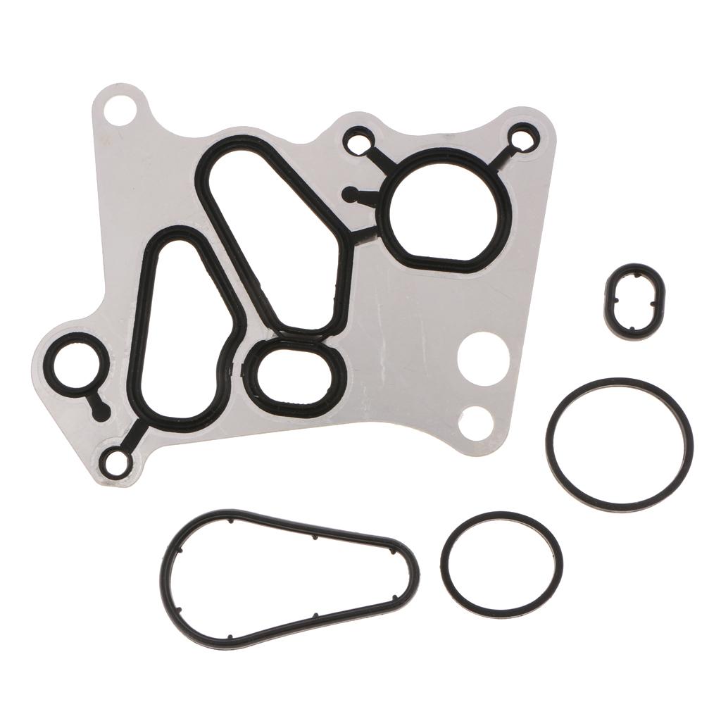 Engine Oil Cooler Gasket Seal Kit Housing Seals Set Aluminum for Mercedes Benz E250 C207 C220 Accessories