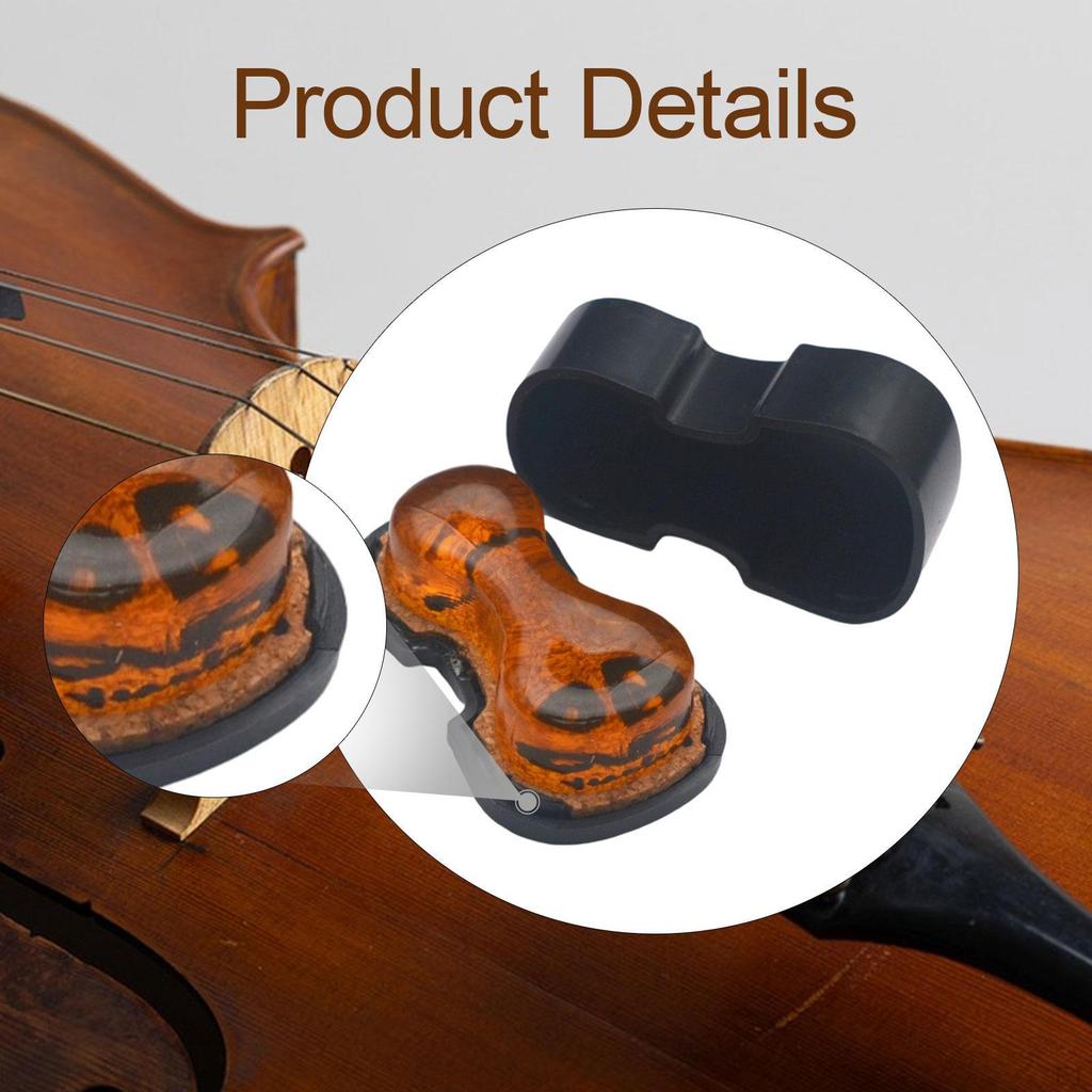 Fiolin Kolofonium Bærbar for Bratsj Cello Buer Profesjonell Musiker Gave Svart Etui