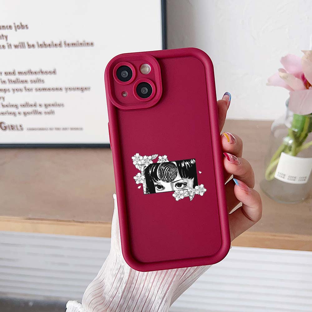Sky Eye Ladder Phone Case for iPhone 15 Samsung A24 Huawei Honor 90 Xiaomi Redmi 12 Infinix Realme Angel Eye Soft Cover NY10 Japanese Horror Manga Art