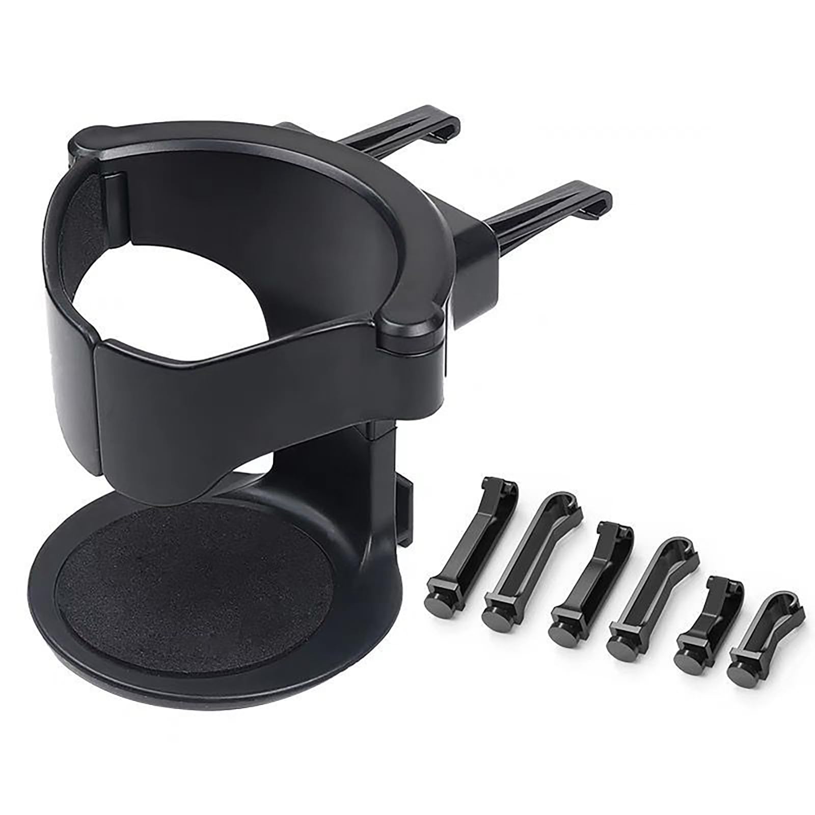 

Держатель для напитков, Аксессуары для салона автомобиля, Легкая установка, Автоматический адаптивный эластичный зажим для бутылки/стакана, Держатель для напитков в вентиляционное отверстие кондиционера чёрный