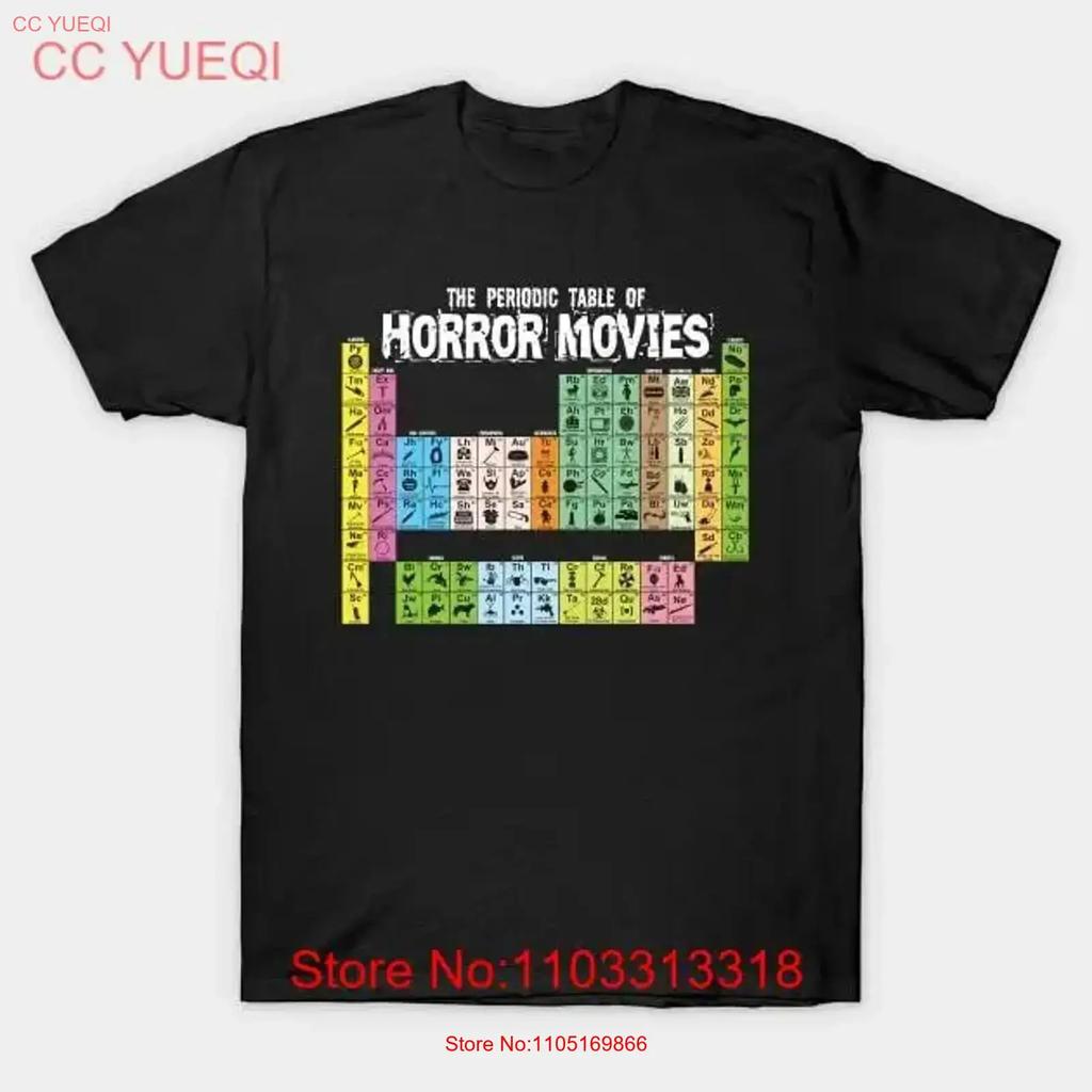 The Periodic Table Of Horror Movies Made In Australia T Shirt S 5xl Vintage Fashion Comfortable Casual Designer Clothes