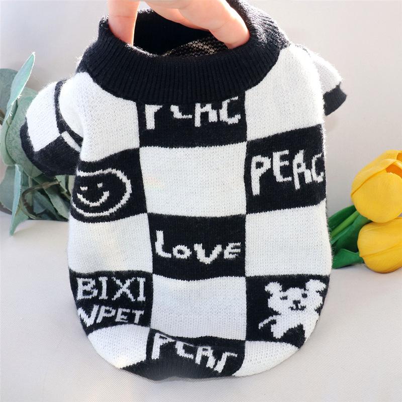 Pet Knitted Sweater Teddy Bichon Pomeranian Schnauzer Small Dog Cat Dog Clothes Autumn And Winter Clothing