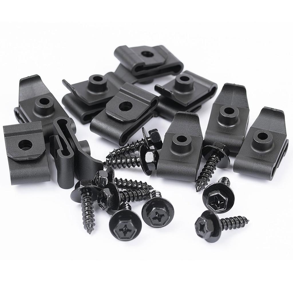 Bumper Cover Fender Liner Screw with U-Nut Kit for Toyota RAV4 Sienna Yaris Lexus HS250h RX300 RX330 RX350 9046705114 9015960488