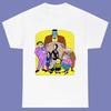The Addams Family Cartoon Men's White Size S-3XL