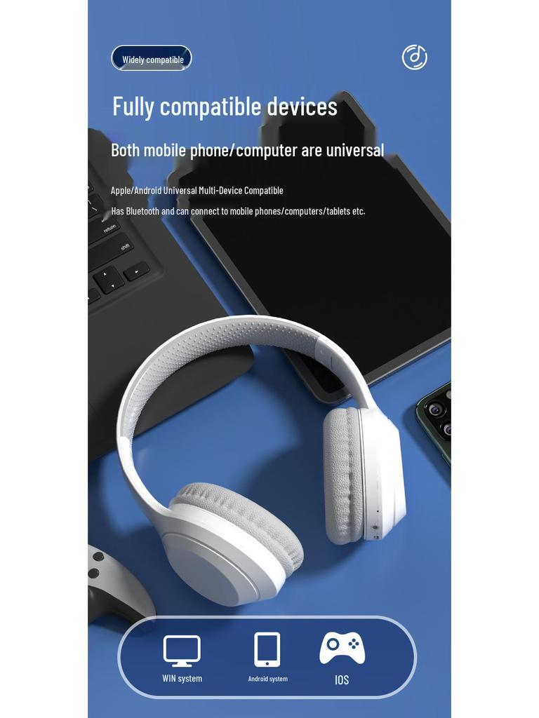 Lenovo-Compatible Bluetooth Headphones with Long Battery Life & Stylish Design