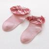 Printemps été bébé chaussettes mignon dentelle fleur arcs nouveau-né bébé fille chaussette coton princesse filles chaussettes enfant en bas âge chaussettes bébé fille trucs