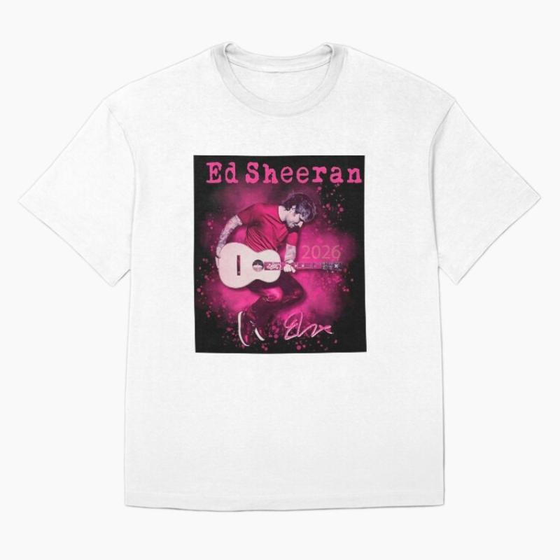 

Ed Sheeran Loop album tour 2026 unisex cotton shirt Y2k summer New ONeck Short Sleeve hip hop oversized Unisexs Tshirt fan gifts 4XL