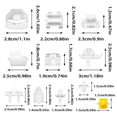 Benz 190 W201 190E 190D İçin Yan Kapı Paneli Sabitleme Klipsleri A00698883578 0019885081