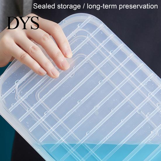 Food Storage Box Transparent with Lid PP Vegetables Seafood Fish Refrigerator Organizer Kitchen Tools