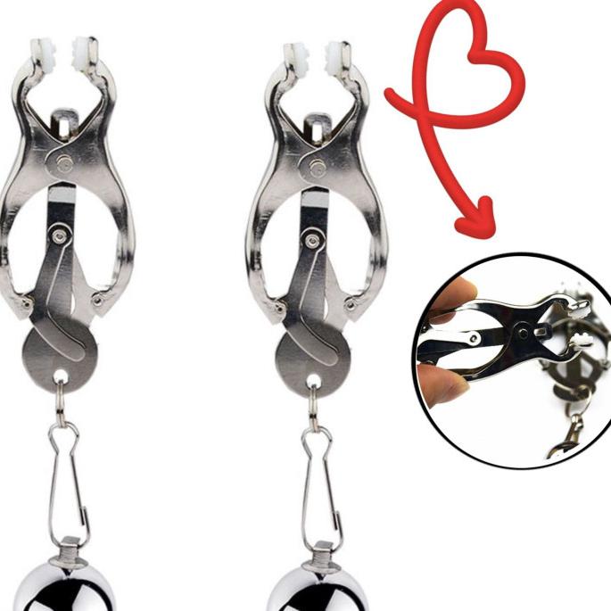 Pince à mamelon en métal avec chaîne de Clitoris en métal pour femmes, fétiche au sein, pince à lèvres, masseur de Stimulation, produit sexuel de Bondage Bdsm