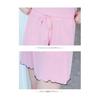 [EnjoIt] Pajamas, Women's, Summer, Short Sleeves, Loungewear, Top and Bottom Set, Sleepwear, Convenient Clothing, Gentle on the Skin, Slimming,