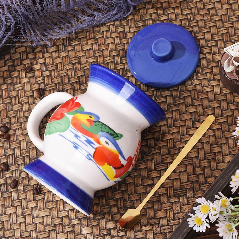 Retro and Nostalgic Ceramic Water Cup, Funny Mug, Milk Cup, Household Mug, Birthday Gift Couple Cup for Boyfriend and Girlfriend