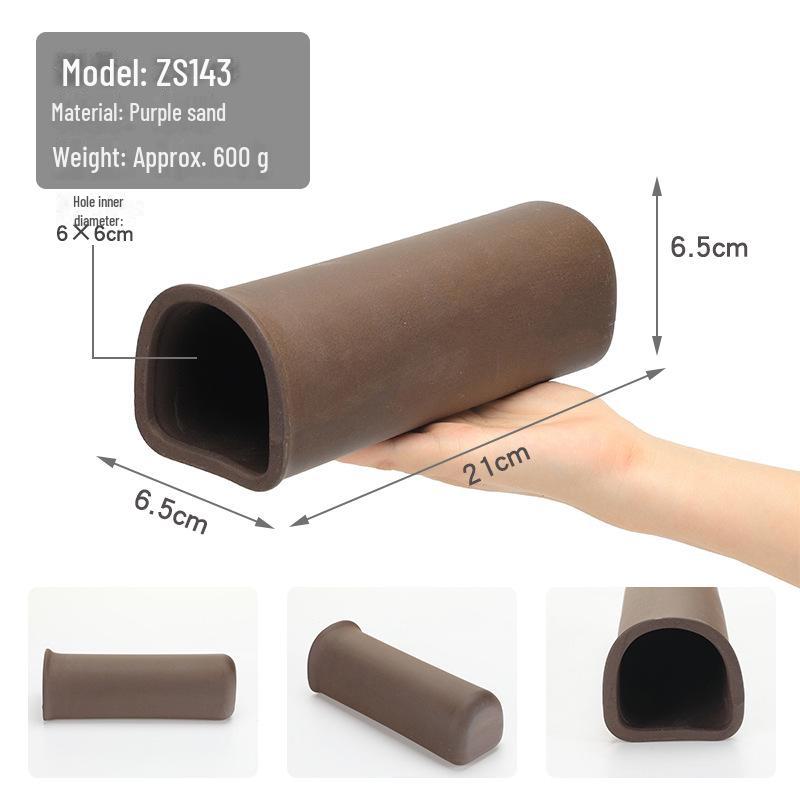 Purple Sand Ceramic Fish Tank Decor - Large, Medium & Small Rock Tiles