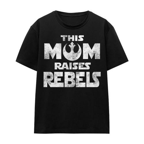 Star Wars Unisex Adult Mom Raises Rebels Mothers Day T-Shirt