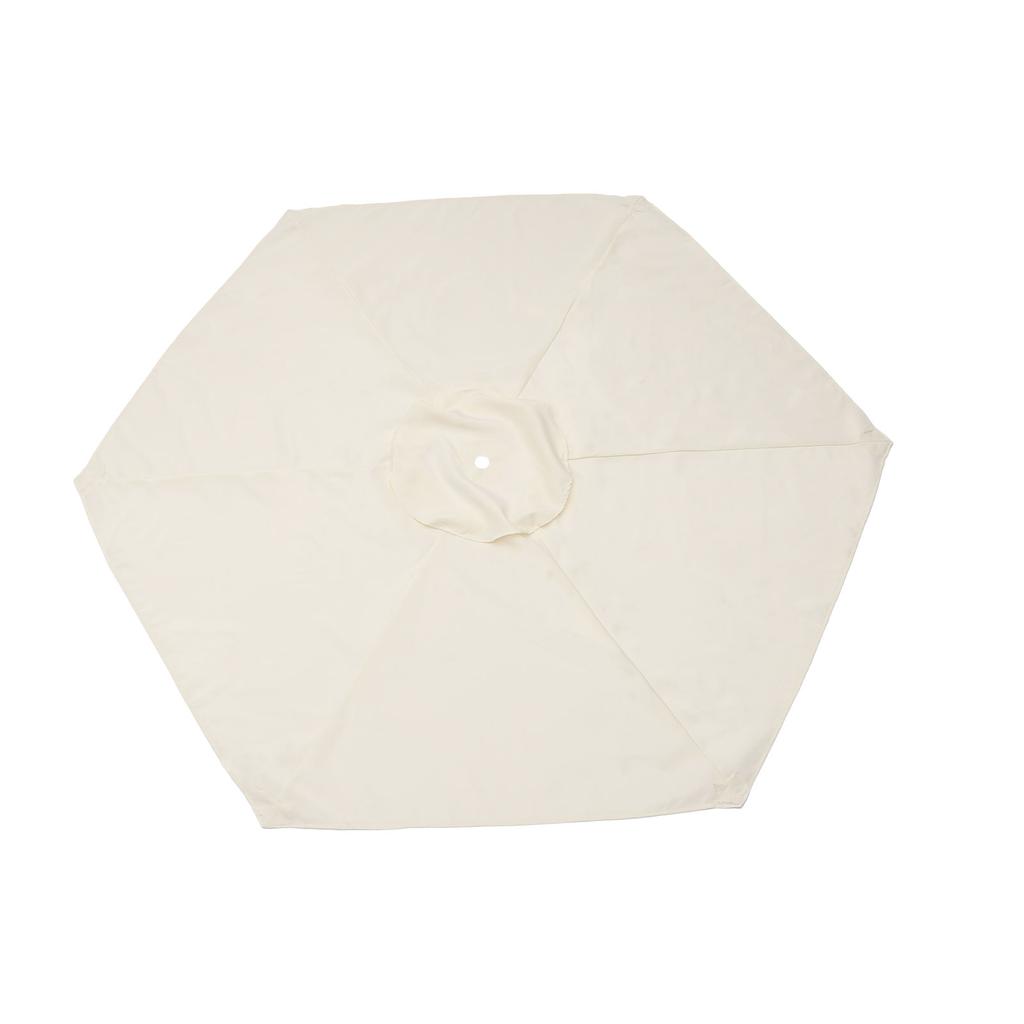 2.7 Meters 6 Frame Garden Umbrella Canopy Cover Breathable Umbrella Replacement Canopy Cover For Beach Courtyard