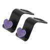 INFINAUTO Car Seat Headrest Interior Accessories for Most Car Seat Back Organizer Made of Plastic with Sturdy Purple X Hooks, Cars, SUVs, Trucks,