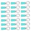 100PCS Pre Insulated Terminal Ring Copper Crimp Connectors for AWG12?10 Electrical Wire RV5.5?6