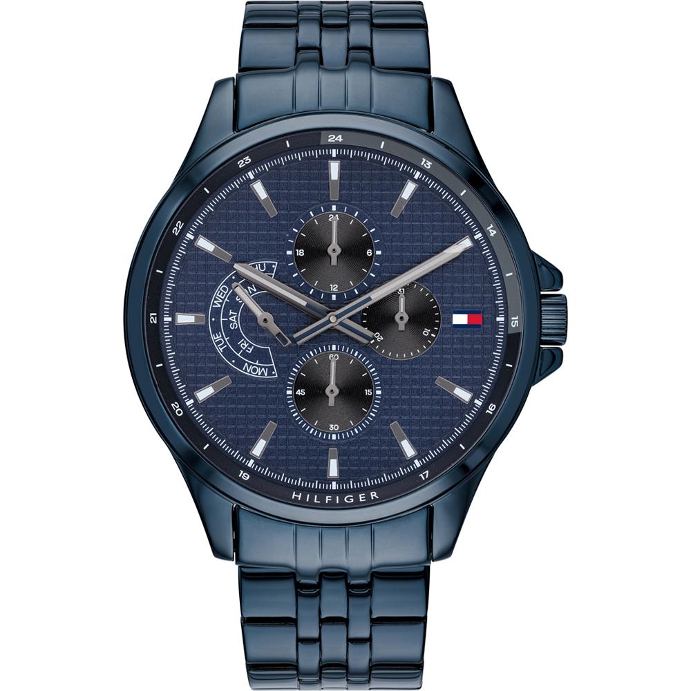 Tommy Hilfiger Shawn Blue Dial Blue Metal Strap Men s Quartz Watch 1791618 синий