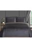 Toskana Bedspread Set, Coverlet 240x260 cm with Pillowcase, Full Size, Full Bed, Double Size, Plush Fabric Antrachite