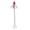 Pumpkin Windmill Iron PLA Spooky Rotating Pumpkin Sculpture Garden Wind Spinner Festive Accent for Pathway Lawn Porch