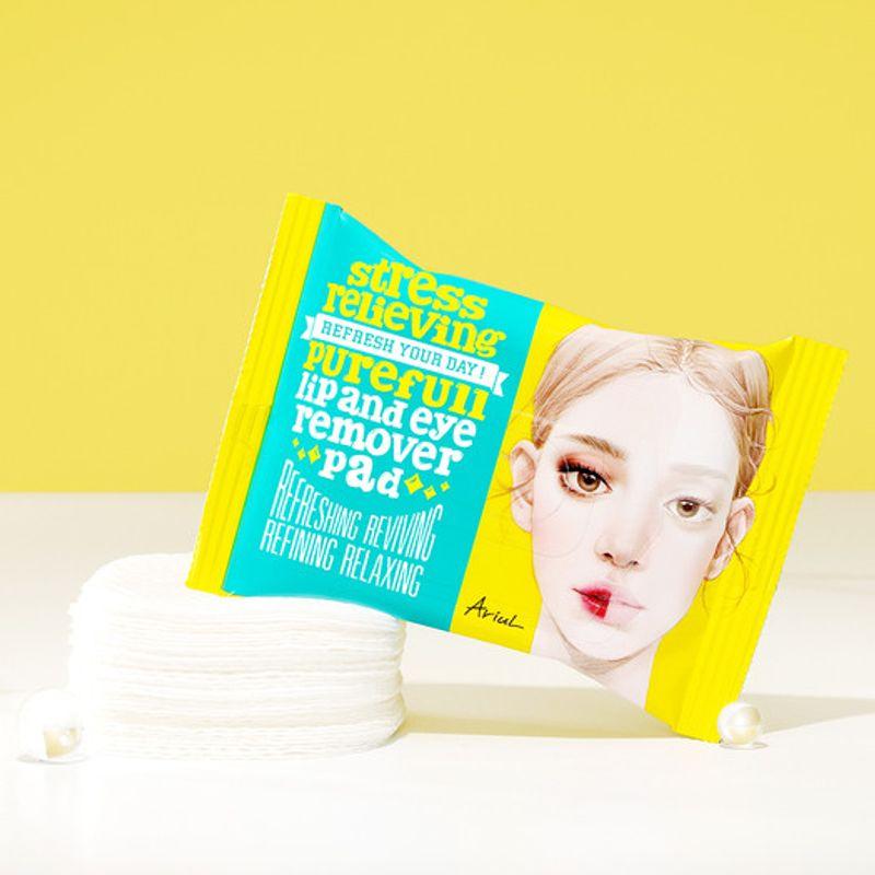

Ariul Stress Relieving Pureful Lip & Eye Remover Pads 30 Sheets X2 (ARSR037)B Lip & Eye Remover Pads 30 Sheets X 2