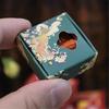 Artisanal Miniature Mooncake Set Complex Incised Plan Rosin Collectible For 1:12 Model House Displays