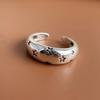 925 Silver Rings for Women Couple Minimalist Handmade Simple Retro Big Star Ring Fine Jewelry Gift Prevent Allergy