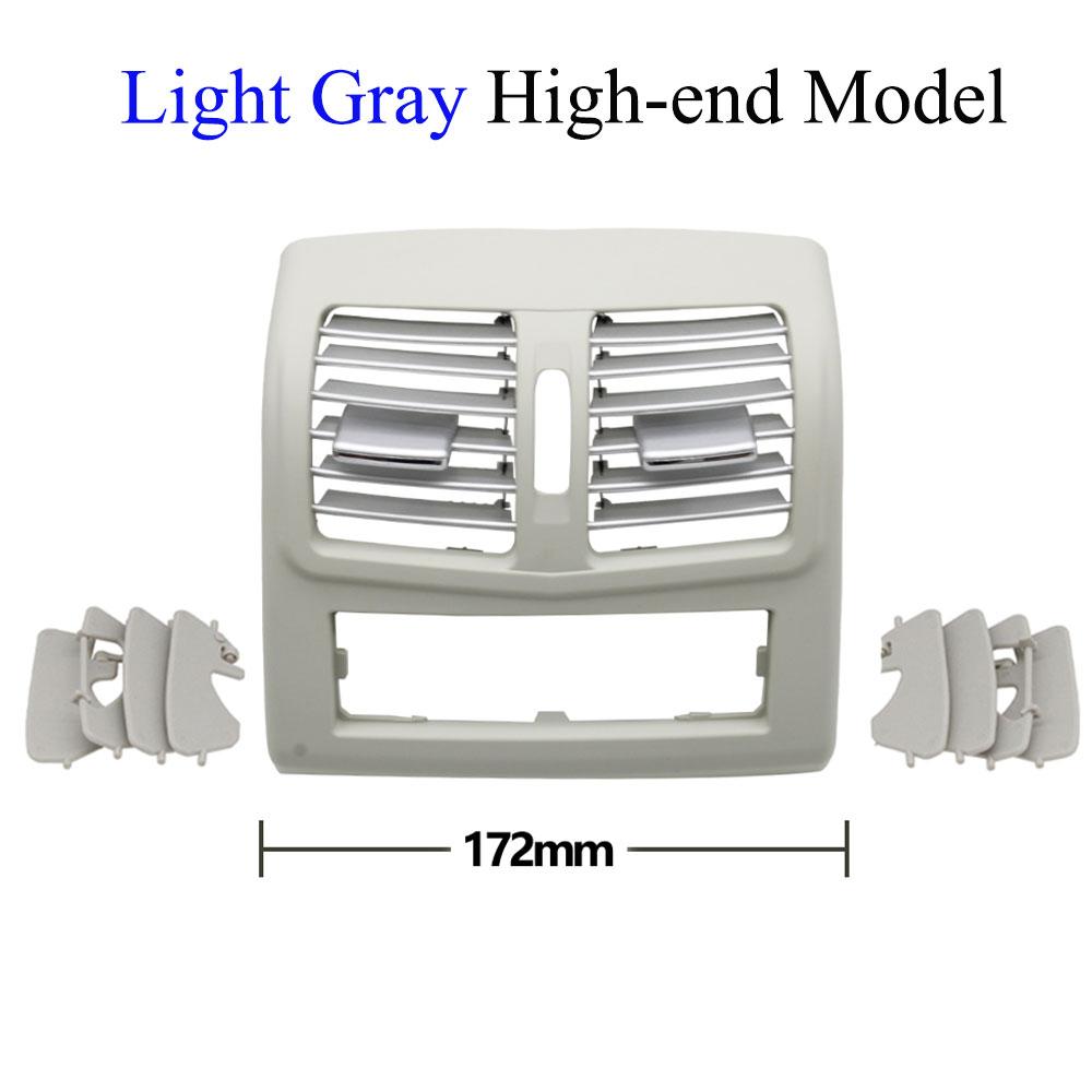 

W212 задняя хромированная панель кондиционера, вентиляционная решетка переменного тока, розетка для Mercedes Benz E Class E260 E300 E320 2012 2013 2014 High-end Light Gray
