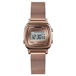 SKMEI 1901 Digitale Horloges voor Dames Mode Alarm Waterbestendigheid Roestvrij Staal Sport Horloges