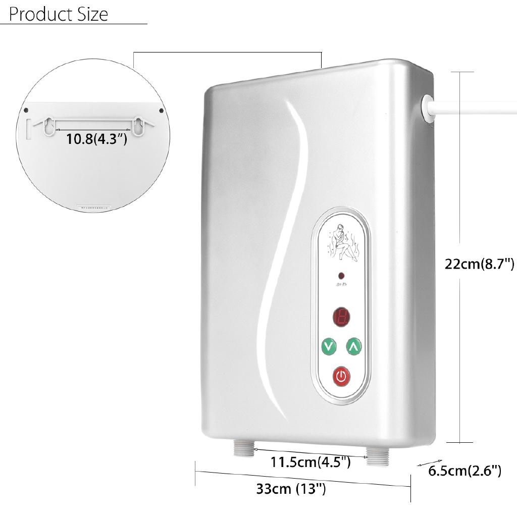 IPX4 6100W Instant Electric Water Heater Tankless Hot Instantaneous Water Heater System for Shower Kitchen Bathroom