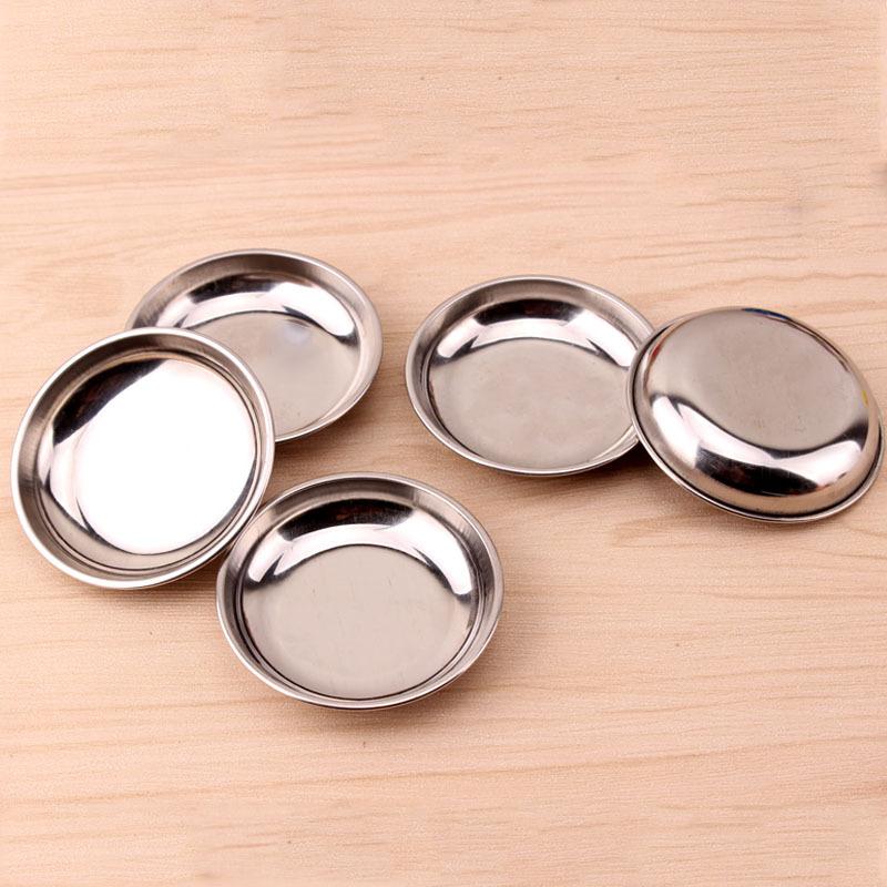Durable 9CM Stainless Steel Sauce Bowls for Dipping and Seasoning Perfect for Sushi BBQ Salad and Party Appetizer Presentation 5/10PCS