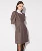 Leusejiem Puff Mini Dress - Brown