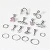 16Pcs 16G Hypoallergenic Cartilage Earrings Set Tragus Conch Helix Studs Daily Jewelry for Women Men