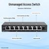 Switch Não Gerenciado Gigabit de 8 Portas Ruijie RG-ES108GD