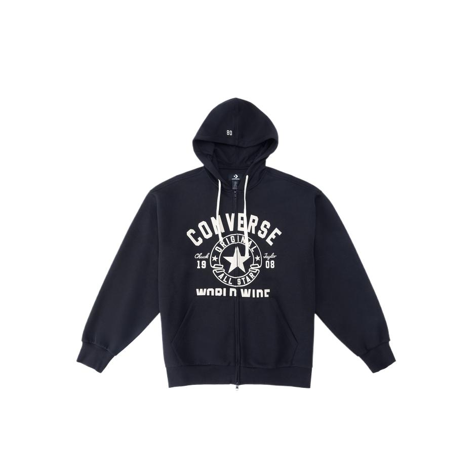 Толстовки Converse Унисекс Черная с капюшоном Умеренный Кардиган UCJ441-023 2XL