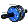 Rodillo para ejercicios abdominales Ab Rolller Wheel: rueda doble clásica con asas de espuma; incluye almohadilla para rodillas extra gruesa