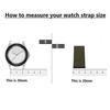 Suitable for 22mm Watch Canvas Replacement Strap Nylon Strap Thickened 28CM Sports Model Green