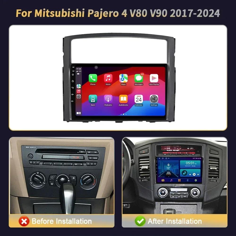 For Mitsubishi Pajero 4 V80 V90 2017-2024 Multimedia Car Navigation Stereo Radio 2 Din Screen