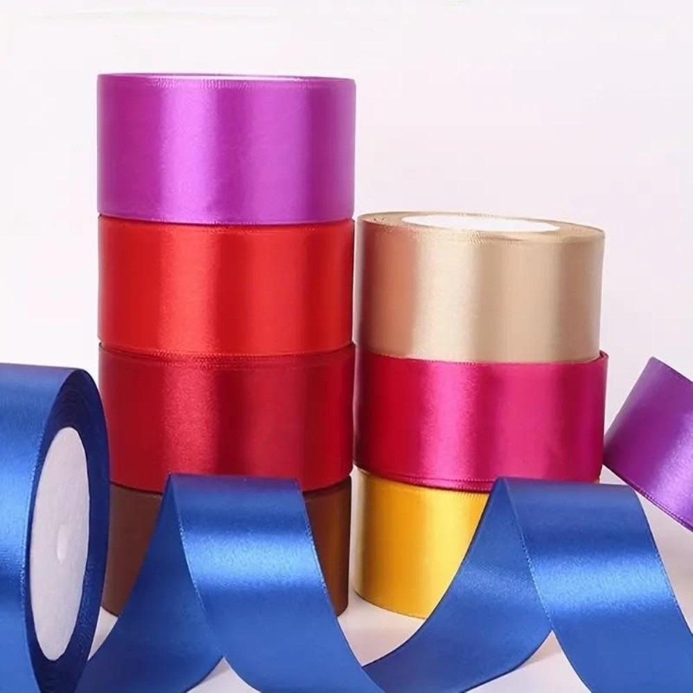 1Roll 1.5 Inch X 25 Yards Solid Satin Ribbons DIY Gift Wrapping Bridal Bouquets Bouquet Ribbons Handmade Bows Cake Packaging