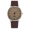 JYL Men's Watch Fashion Blue Light Calendar Leather Strap