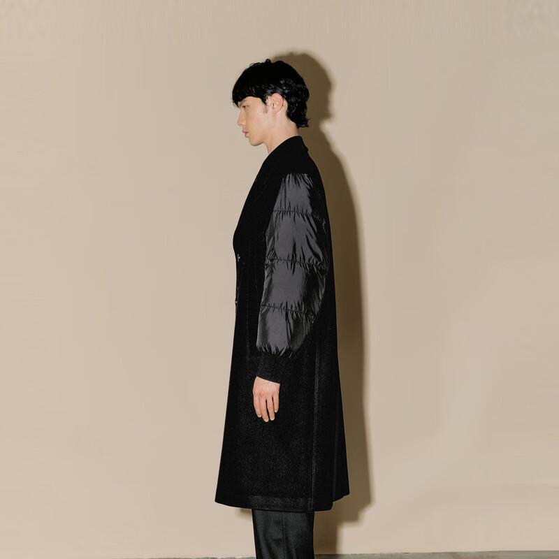 CROQUIS Men's Winter Lapel Wool Blend Coat