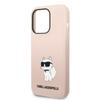 Karl Lagerfeld KLHCP14LSNCHBCP iPhone 14 Pro 6.1" Hardcase Pink/pink Silicone Choupette